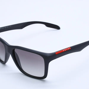 PRADA SPORT Sunglasses, Size 58◻16 SPS 04O Gray Red Excellent Condition Used 4a004160