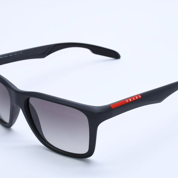 PRADA SPORT Sunglasses, Size 58◻16 SPS 04O Gray Red Excellent Condition Used 4a004160