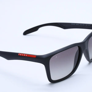 PRADA SPORT Sunglasses, Size 58◻16 SPS 04O Gray Red Excellent Condition Used 4a004160