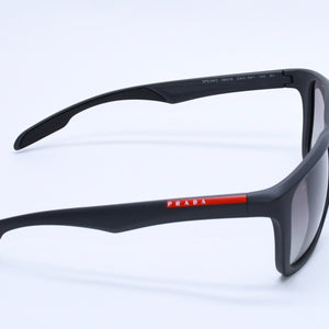 PRADA SPORT Sunglasses, Size 58◻16 SPS 04O Gray Red Excellent Condition Used 4a004160