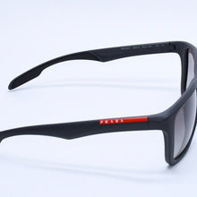 画像をギャラリービューアに読み込む, PRADA SPORT プラダスポーツ Sunglasses サングラス サイズ58◻︎16 SPS 04O グレー レッド 美品 中古 4a004160