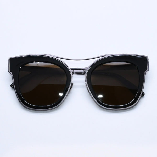 極美品 BOTTEGA VENETA ボッテガヴェネタ Sunglasses サングラス ブラック BV0012S 50◻︎23 中古 4a004139