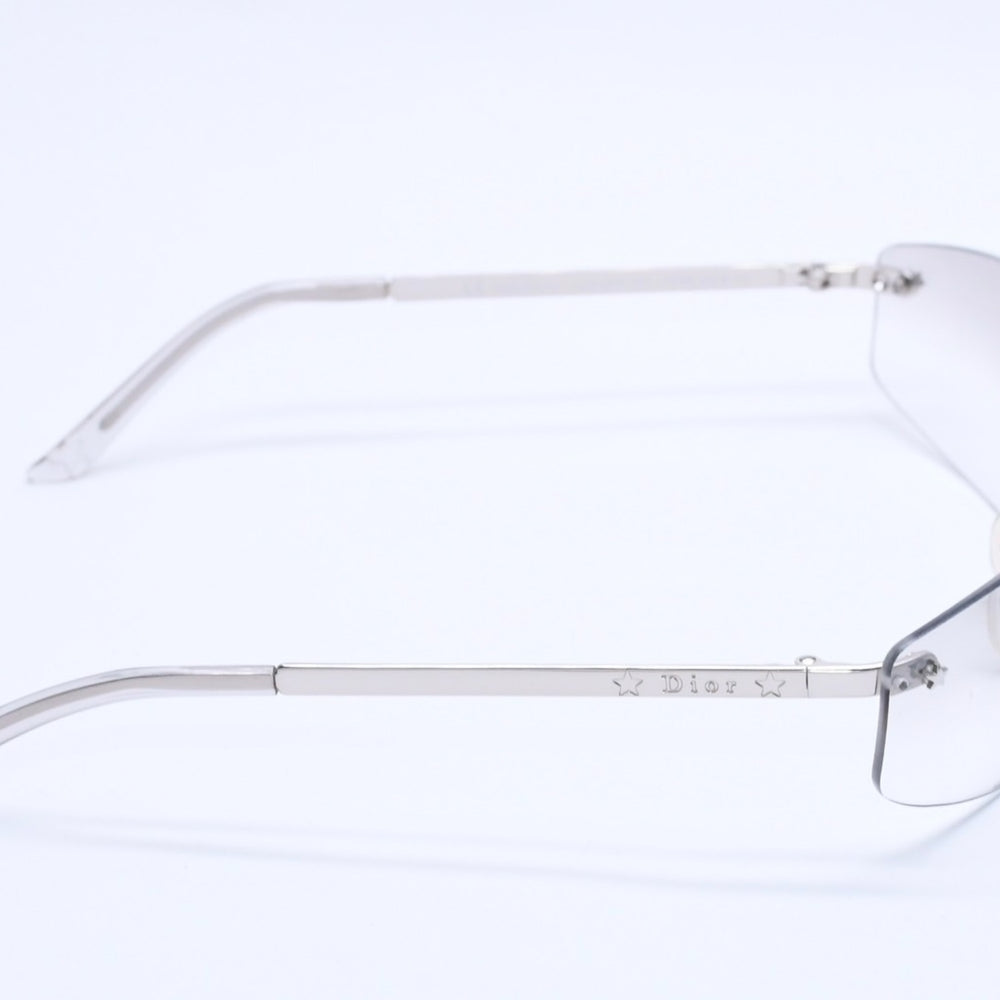 Christian Dior Sunglasses 65◻15 YB7NN Gray Silver Hardware Used 4a004134