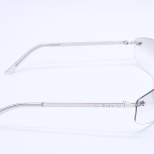 Christian Dior Sunglasses 65◻15 YB7NN Gray Silver Hardware Used 4a004134