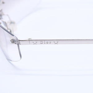 Christian Dior Sunglasses 65◻15 YB7NN Gray Silver Hardware Used 4a004134