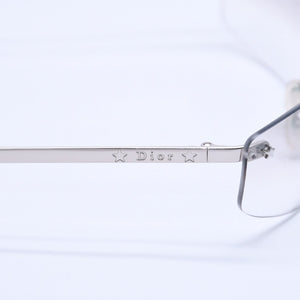 Christian Dior Sunglasses 65◻15 YB7NN Gray Silver Hardware Used 4a004134