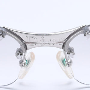 Christian Dior Sunglasses 65◻15 YB7NN Gray Silver Hardware Used 4a004134
