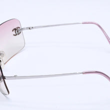 Load image into Gallery viewer, 極美品 CHANEL シャネル リムレス サングラス アイウェア 4017-D c.124/58 サイズ62□17 120 ココマーク ラインストーン ピンク 中古 4a004036