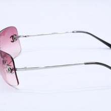 画像をギャラリービューアに読み込む, 極美品 CHANEL シャネル Sunglasses サングラス ラインストーン 4017-D ココマーク 62◻︎17 120 ピンク シルバーテンプル 中古 4a004041