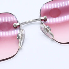 画像をギャラリービューアに読み込む, 極美品 CHANEL シャネル Sunglasses サングラス ラインストーン 4017-D ココマーク 62◻︎17 120 ピンク シルバーテンプル 中古 4a004041