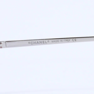 Mint condition CHANEL sunglasses with rhinestones, model 4017-D, Coco Mark, size 62◻17 120 Pink Silver Temples Used 4a004041