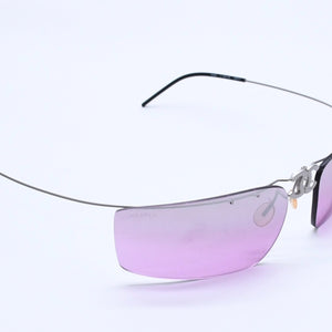 極美品 CHANEL シャネル 折りたたみ フロントココマーク 4032 サングラス 62◻︎17 パープルレンズ 中古 4a004038
