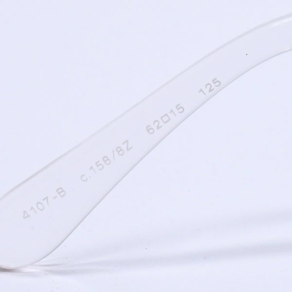 極美品 CHANEL シャネル リムレス サングラス サイドココマーク クリアフレーム グレー 4107-B 62◻︎15 125 中古 4a004037