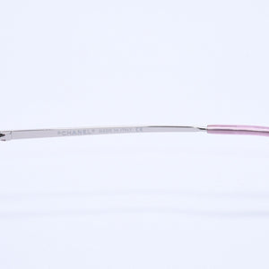 Mint condition CHANEL rimless sunglasses with Coco Mark, purple gradient, khaki. 4017 62◻17 120 Used 4a004039
