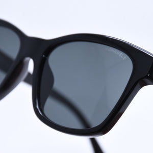 Very good condition CHANEL sunglasses eyewear 5484-A c.622/S4 size 54□17 140 here mark black used 4a004042