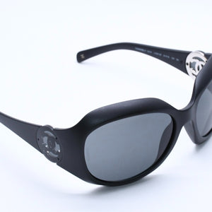 CHANEL シャネル サングラス アイウェア 6033 c555/3F サイズ61□18 130 ココマーク マットブラック 美品 中古 4a004043