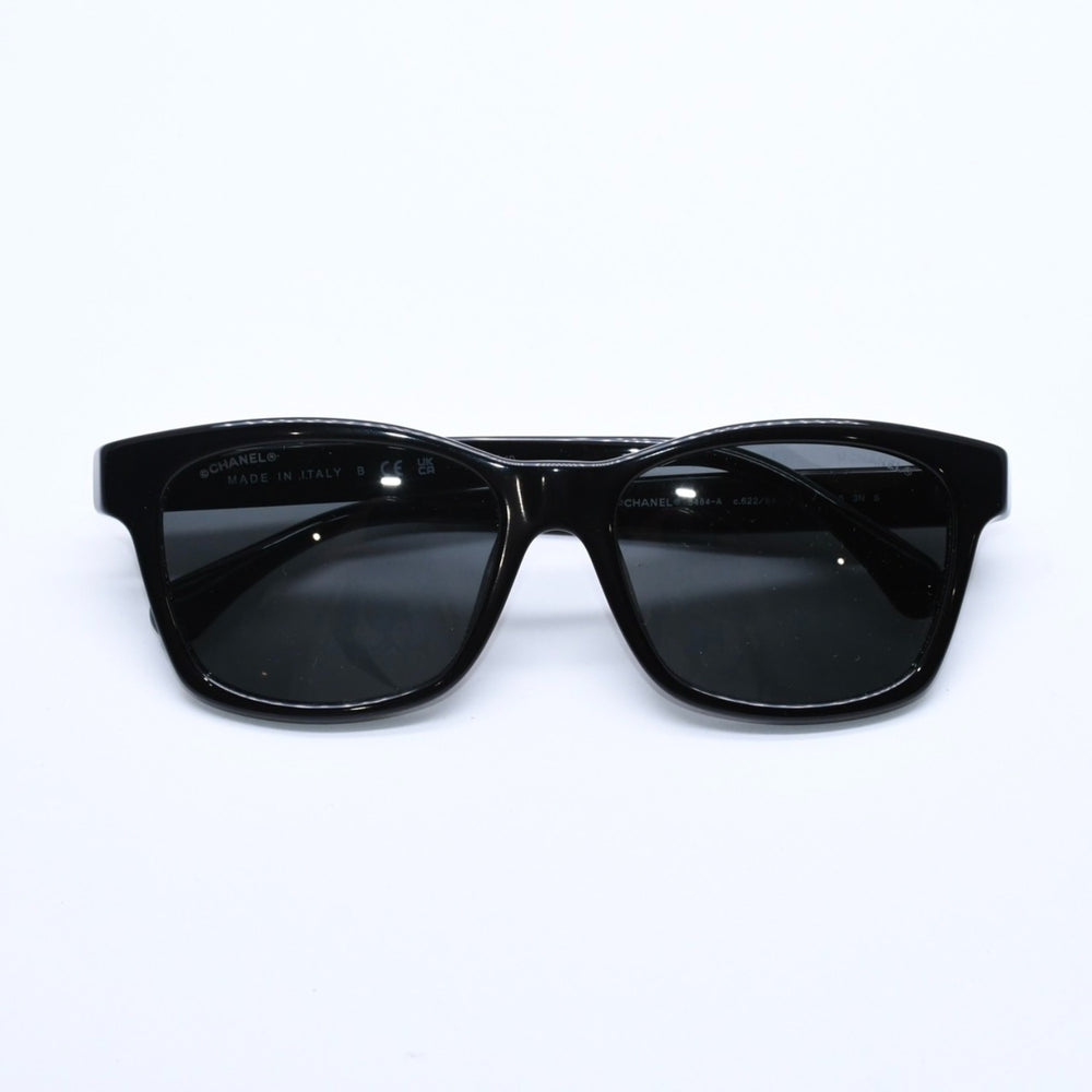 極美品 CHANEL シャネル サングラス アイウェア 5484-A c.622/S4 サイズ54□17 140 ココマーク ブラック 中古 4a004042