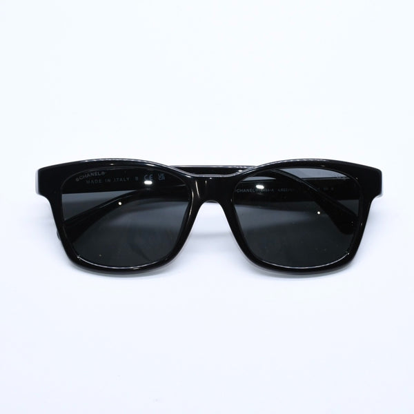 Very good condition CHANEL sunglasses eyewear 5484-A c.622/S4 size 54□17 140 here mark black used 4a004042
