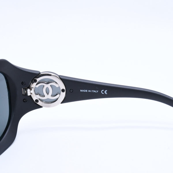 CHANEL シャネル サングラス アイウェア 6033 c555/3F サイズ61□18 130 ココマーク マットブラック 美品 中古 4a004043