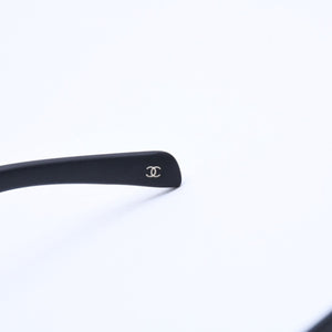 CHANEL シャネル サングラス アイウェア 6033 c555/3F サイズ61□18 130 ココマーク マットブラック 美品 中古 4a004043