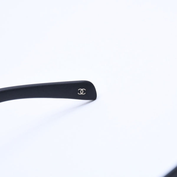 CHANEL シャネル サングラス アイウェア 6033 c555/3F サイズ61□18 130 ココマーク マットブラック 美品 中古 4a004043