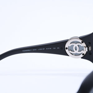 CHANEL シャネル サングラス アイウェア 6033 c555/3F サイズ61□18 130 ココマーク マットブラック 美品 中古 4a004043