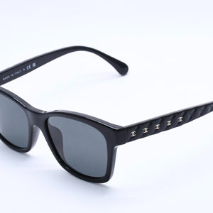 Very good condition CHANEL sunglasses eyewear 5484-A c.622/S4 size 54□17 140 here mark black used 4a004042