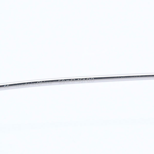極美品 GENTLE MONSTER ジェントルモンスター 眼鏡 シルバーフレーム シルバーテンプル 59◻︎17 151 CO 中古 4a004128