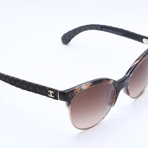 CHANEL シャネル サングラス アイウェア 5342-A c.1554/S5 サイズ54□19 140 ココマーク マトラッセテンプル 美品 中古 4a004034