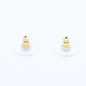Very Good Condition CHANEL Earrings Hoop Earrings B22S Engraved Silver GP Rhinestone Weight Approx. 9.87g Used 4a003871