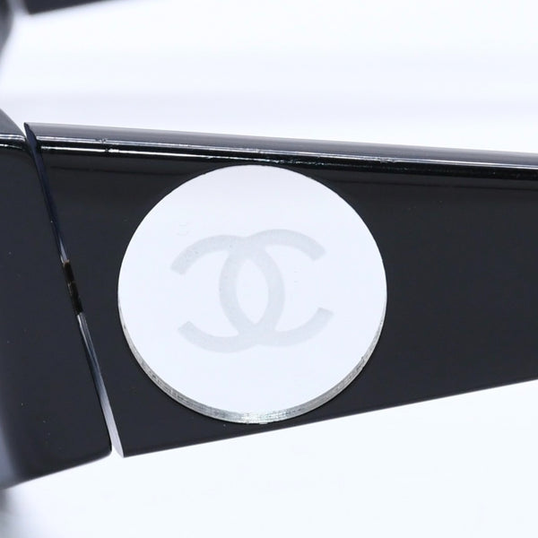 CHANEL シャネル サングラス アイウェア 03522 94305 ココマーク ミラー ブラック プラスチック アセテート 美品 中古 4a004046
