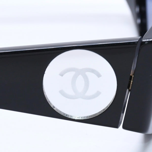 CHANEL シャネル サングラス アイウェア 03522 94305 ココマーク ミラー ブラック プラスチック アセテート 美品 中古 4a004046
