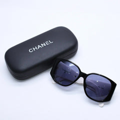 CHANEL Sunglasses Eyewear 05251 C0229 Coco Mark Side Logo Bicolor Black White Good Condition Used 4a004048