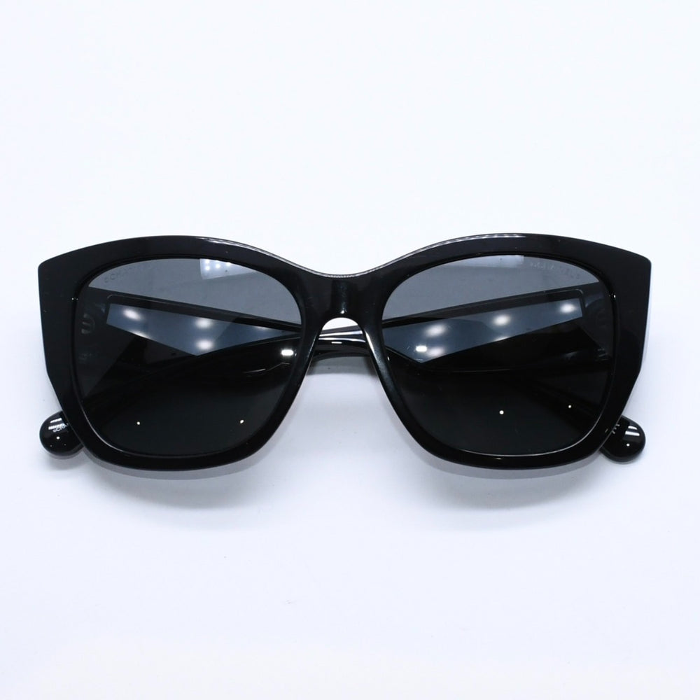 CHANEL シャネル サングラス アイウェア 5429 c.501/S4 サイズ55□17 140 ココマーク ブラック アセテート 美品 中古 4a004024