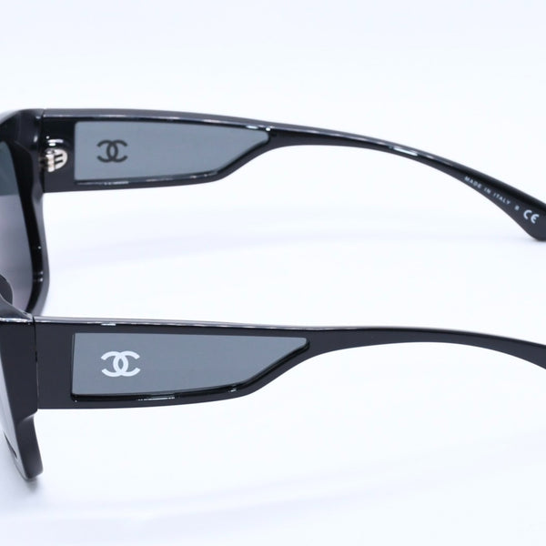 CHANEL Sunglasses Eyewear 5429 c.501/S4 Size 55□17 140 Coco Mark Black Acetate Good Condition Used 4a004024