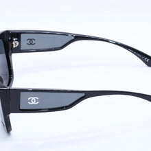 画像をギャラリービューアに読み込む, CHANEL シャネル サングラス アイウェア 5429 c.501/S4 サイズ55□17 140 ココマーク ブラック アセテート 美品 中古 4a004024