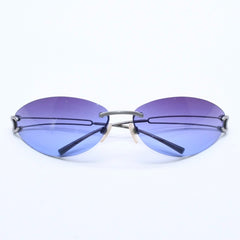 CHANEL Rimless Sunglasses Eyewear 4049 c.189/79 Size 70□14 120 Coco Mark Purple Good Condition Used 4a004040