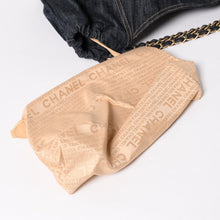 画像をギャラリービューアに読み込む, 極美品 CHANEL シャネル COCO CABAS GM ココカバス GM チェーントートバッグ A35109 13番台 ココマーク スパークリングデニム 中古 4a004055