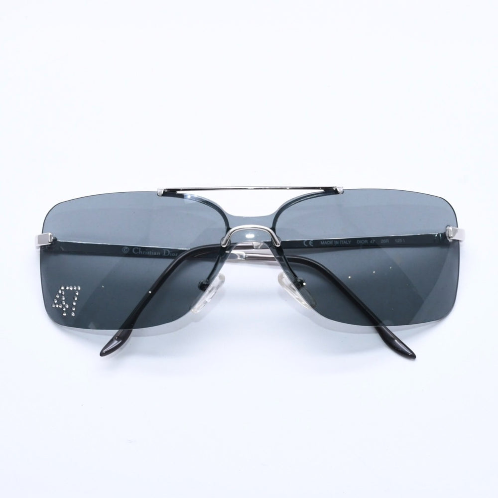 Christian Dior DIOR 47 Sunglasses Eyewear 26R Size 125 Rhinestone Plastic Good Condition Used 4a004133