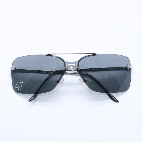 Christian Dior DIOR 47 Sunglasses Eyewear 26R Size 125 Rhinestone Plastic Good Condition Used 4a004133