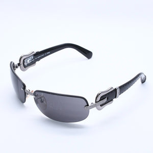FENDI Half Rim Sunglasses Eyewear FS412 060 Size 64□16 125 Belt Temple Black Good Condition Used 4a004161