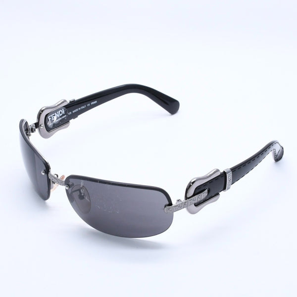 FENDI Half Rim Sunglasses Eyewear FS412 060 Size 64□16 125 Belt Temple Black Good Condition Used 4a004161