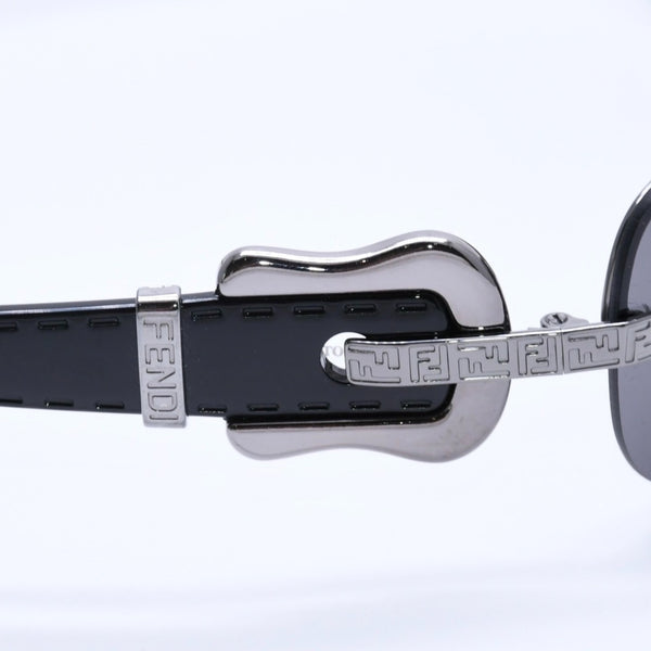 FENDI Half Rim Sunglasses Eyewear FS412 060 Size 64□16 125 Belt Temple Black Good Condition Used 4a004161