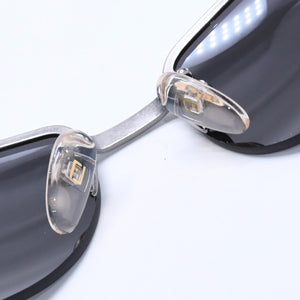 FENDI Half Rim Sunglasses Eyewear FS412 060 Size 64□16 125 Belt Temple Black Good Condition Used 4a004161