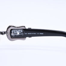 画像をギャラリービューアに読み込む, FENDI フェンディ ハーフリム サングラス アイウェア FS412 060 サイズ64□16 125 ベルトテンプル ブラック 美品 中古 4a004161