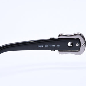 FENDI Half Rim Sunglasses Eyewear FS412 060 Size 64□16 125 Belt Temple Black Good Condition Used 4a004161
