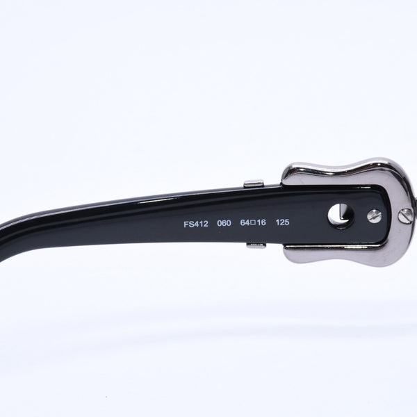 FENDI Half Rim Sunglasses Eyewear FS412 060 Size 64□16 125 Belt Temple Black Good Condition Used 4a004161