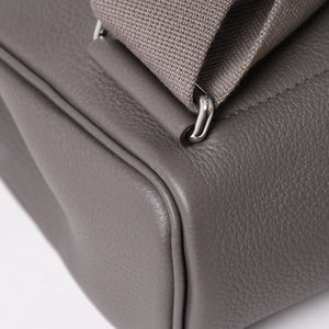 Like new Hermes Kelly Akkado PM K engraved one shoulder bag Grimeyer Togo Silver hardware Used 4a004063