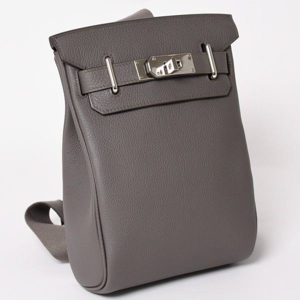 Like new Hermes Kelly Akkado PM K engraved one shoulder bag Grimeyer Togo Silver hardware Used 4a004063