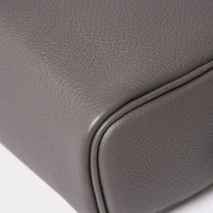Like new Hermes Kelly Akkado PM K engraved one shoulder bag Grimeyer Togo Silver hardware Used 4a004063